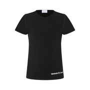 Black Cotton Unisex short sleeve kids Tee