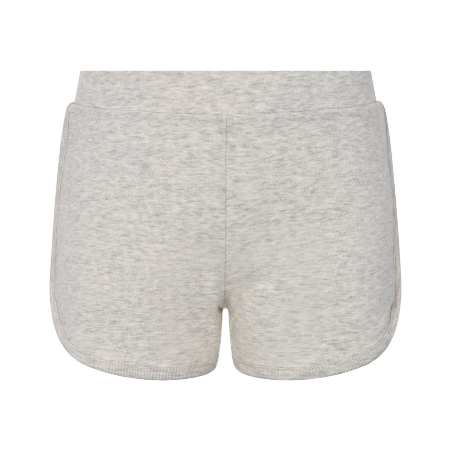 light grey track shorts