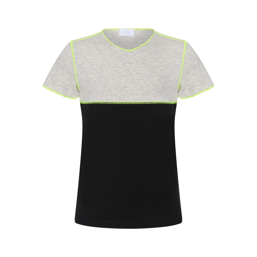boys grey and black short sleeve t-shirt