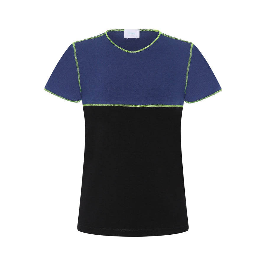 boys royal blue and black t-shirt