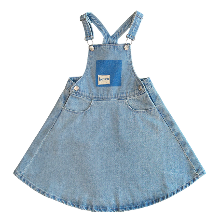 Pocket Print Denim Jumper