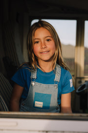 Pocket Print Denim Jumper