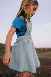 Pocket Print Denim Jumper