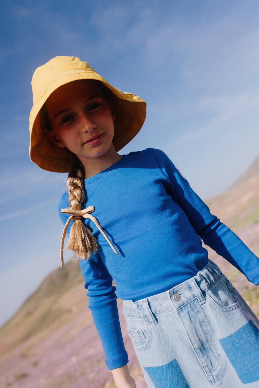 Pocket Print Denim Maxi