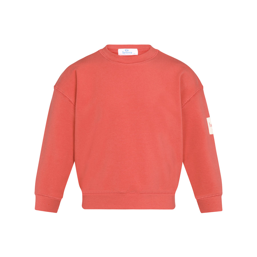 Red sweatshirt on a white background