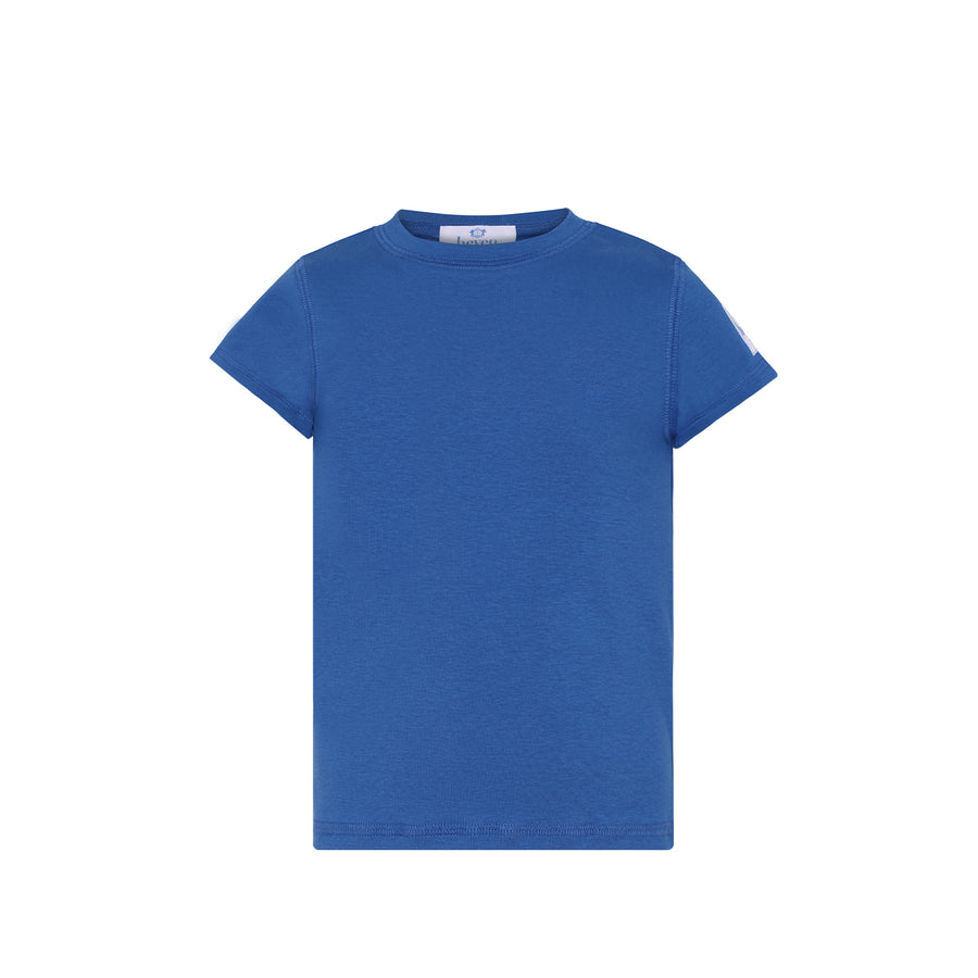 Blue t-shirt on a white background