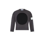 Grey sweatshirt on a white background.