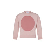 Pink sweatshirt on a white background.
