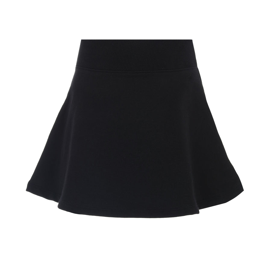 Black french Terry short skirt