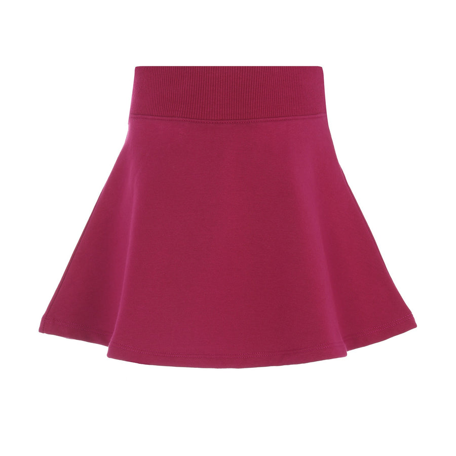 Fuschia short skirt in french terry