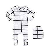 Grid Baby Pajama Set