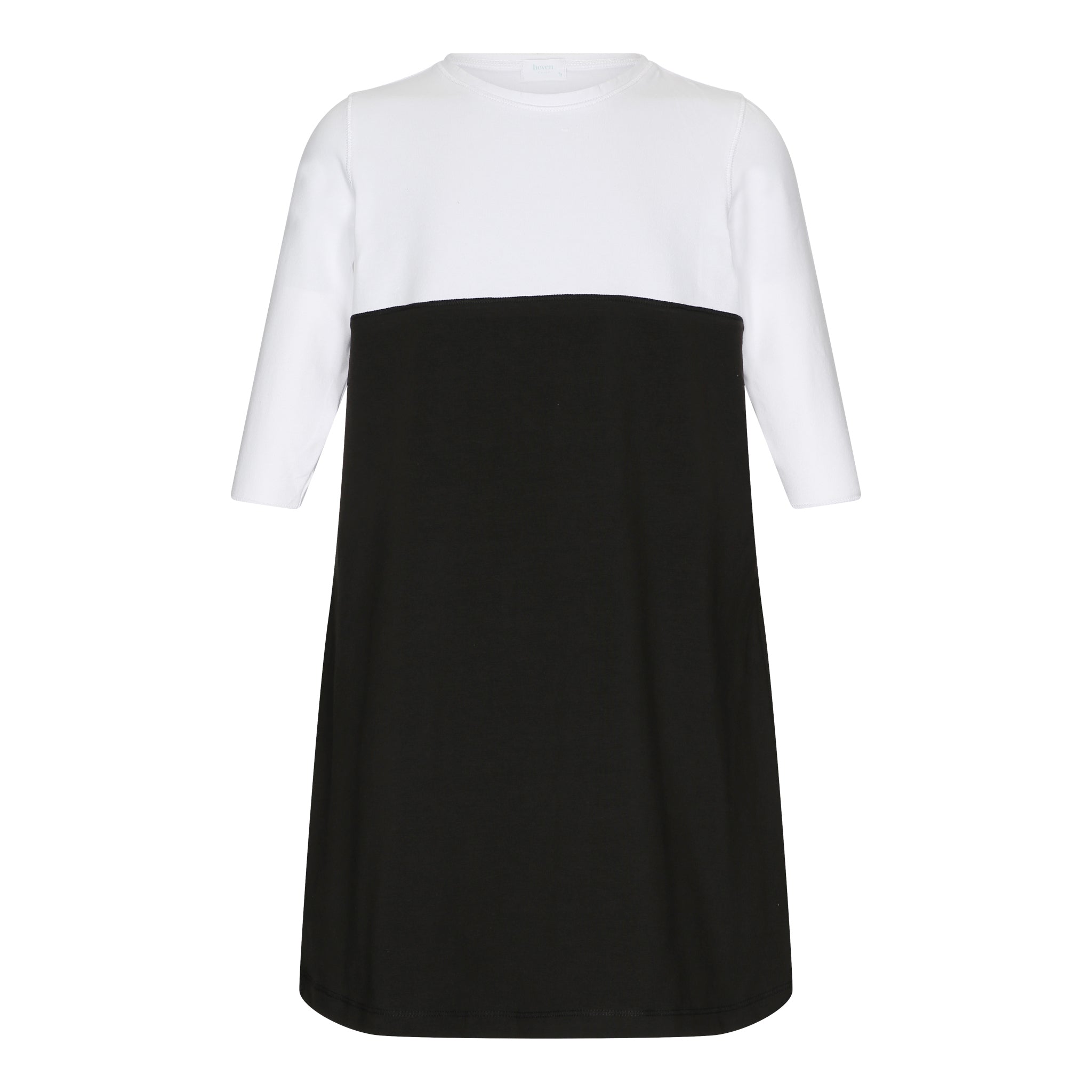 detached sleeve dress ブラックホワイト AU3417s.jpg